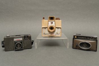 Collection Of Three Vintage Cameras - Kodak, Imperial, And Gaf