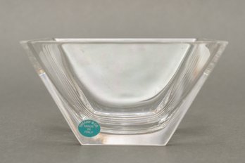 Tiffany & Co 'Metropolis' Square Crystal Bowl