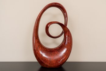 Red Modern Sculpture