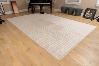 Geometric 8 X 12 Area Rug  ( Piano Room )