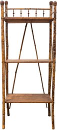 Three-Tiered Bamboo Book Case