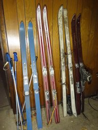 Mid Century Vintage Ski Sets