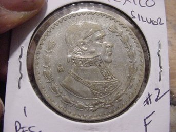 1961   10 Percent Silver Mexico Peso - F