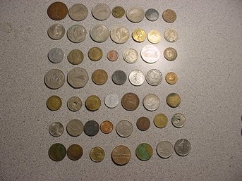 Lot Of 50 Foreign Coins