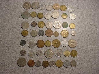 Lot Of 50 Foreign Coins