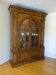 Vintage Baker Furniture Company Georgian Style Breakfront China Cabinet