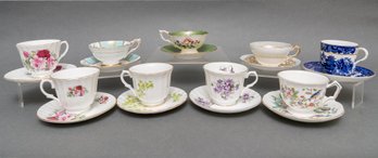 Collection Of 10 Assorted Bone China Tea Cups And Saucers