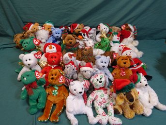 A Lot Of 37 Holiday Themed Beanie Babies!