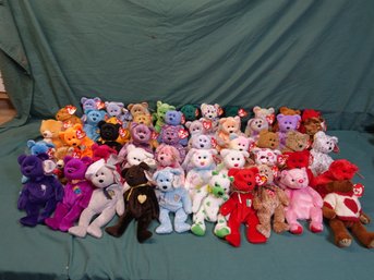 A Lot Of 50 Beanie Bears!