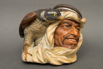 Vintage Bossons Head Falconer And Hawk Chalkware