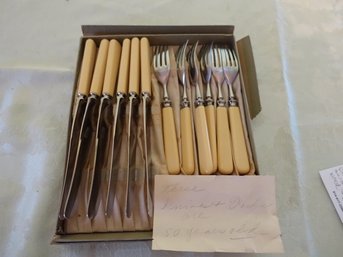 Vintage Set Of Russel Table Knives And Forks.