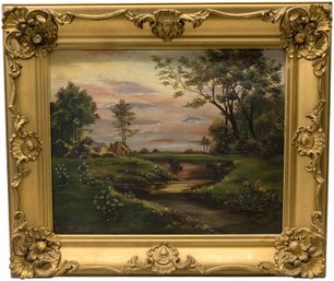 1/239 Cattle By River Signed MacNeal 1811 Oil On Canvas