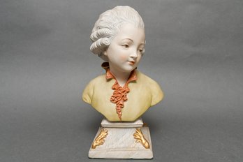 Vintage Capodimonte Works Of Italy Bust #544 Signed D. Bonalberti