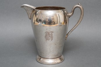 Vintage Academy Silver On Copper Water Pitcher