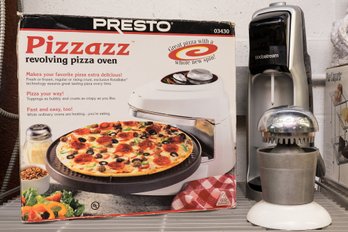 Collection Of Appliances - Pizza Oven, Sodastream, And Vintage Juicer