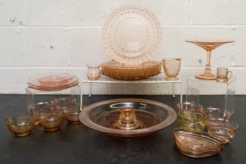 Collection Of Depression Glass
