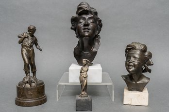 Signed Bronze Sculptures And More