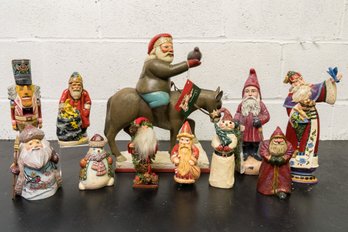 Collection Of Holiday Figurines By Leo Smith Dept. 56, Midwest, Silvestri, Vallancourt, House Of Hattan