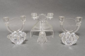 Collection Of Assorted Candlestick Holders And More