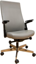 Knoll Remix High Back Adjustable Leather Desk Chair (1 Of 3)