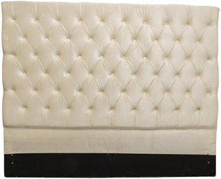 Meridian Furniture 'Aiden' Full Size Cream Velvet Bed Frame