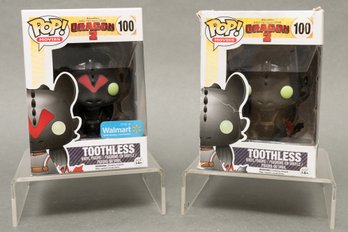 Pair Of Funko Pop! How To Train Your Dragon 2 'Toothless' Figurine