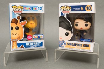 New! Pair Of Funko Pop! Ad Icons Series Figurines