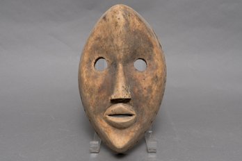 Unfinished African Dan Wood Mask