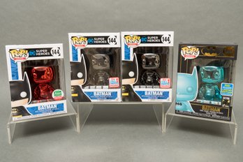 Four Funko Pop! DC Comics 'Batman - Variants' 144 Figurines