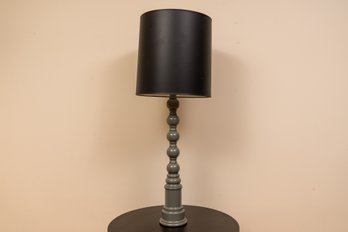 Dunes And Duchess Gray Lacquer Sailors Knot Table Lamp ( Retail $625 )