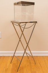 Lucite Champagne Bucket And Stand