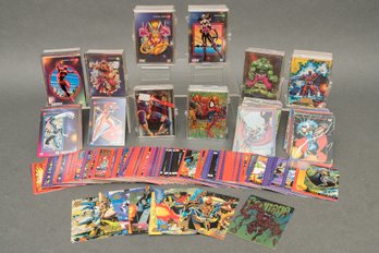 Assorted Marvel, X-Men, And Spider-Man Trading Cards (Incomplete Sets)