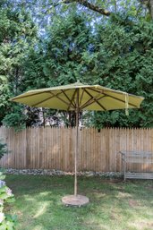 Brown Jordan Umbrella With Stand