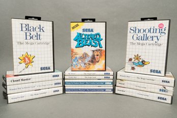 Collection Of 13 Vintage Sega 8 Bit Master System Video Games