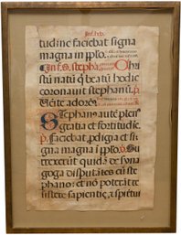 Framed Latin Saying On Velum Paper