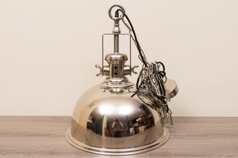 Polished Nickel Pendant Light Fixture