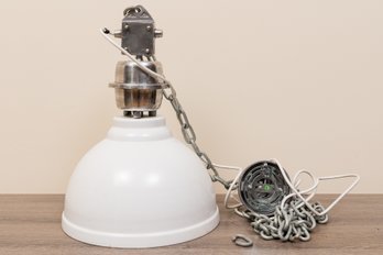 White Dome Light Fixture