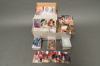 Assorted NBA Basketball Trading Cards (Box And Binder)