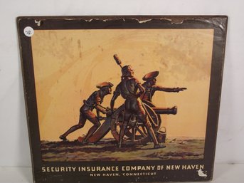 Vintage Security Insurance Company Of New Haven, CT Advertising Sign