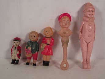 Lot Of Antique Plastic Toy Figures