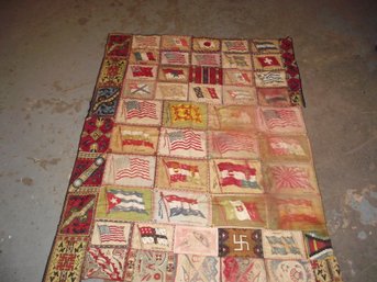 Antique Tobacco Felt Flag Quilt