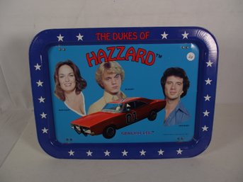 Vintage Dukes Of Hazzard Metal Folding Tray