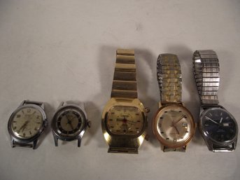 Lot Of Five (5) Vintage Watches