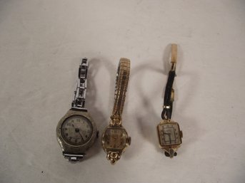 Lot Of Three (3) Vintage Women's Watches