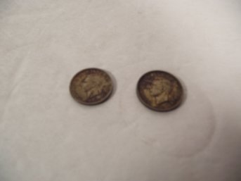 Lot Of Two (2) Silver Coins