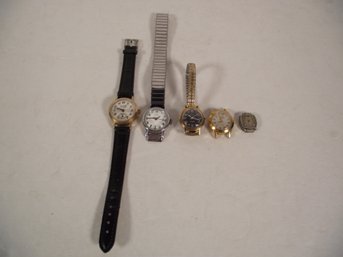 Lot Of Five (5) Vintage Women's Watches