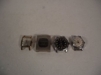 Vintage Four Piece Men's Watch Lot
