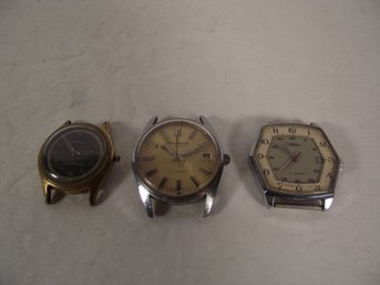 Three Piece Vintage Men's Watch Lot