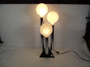 Vintage Space Age Triple Orb Table Lamp