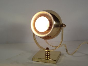 MCM Underwriters Laboratories Brass Spotlight Table Lamp